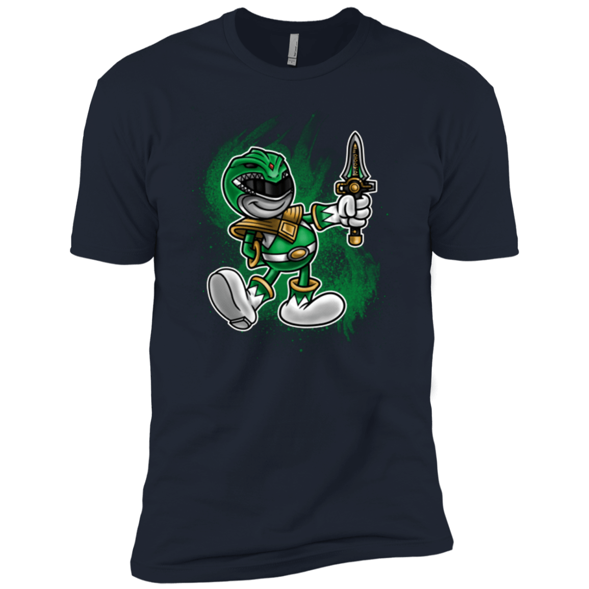 T-Shirts Midnight Navy / YXS Green Ranger Artwork Boys Premium T-Shirt