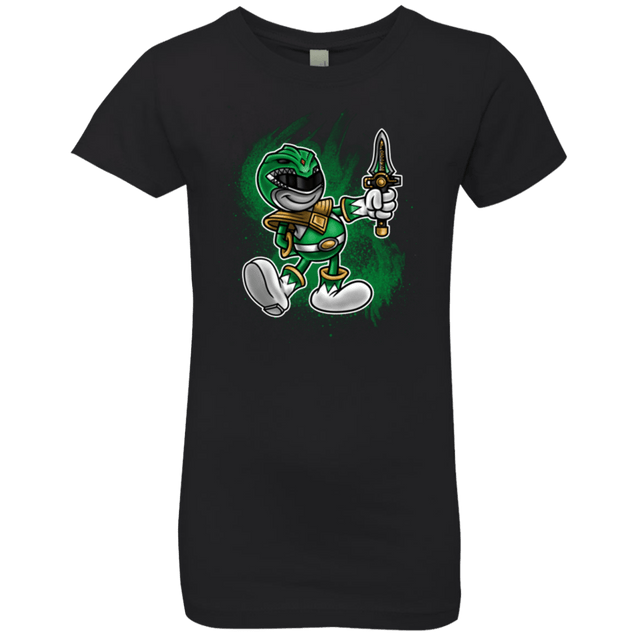 T-Shirts Black / YXS Green Ranger Artwork Girls Premium T-Shirt