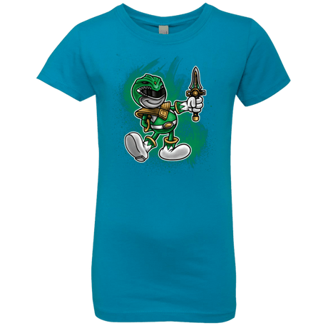T-Shirts Turquoise / YXS Green Ranger Artwork Girls Premium T-Shirt