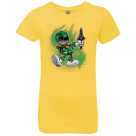 T-Shirts Vibrant Yellow / YXS Green Ranger Artwork Girls Premium T-Shirt