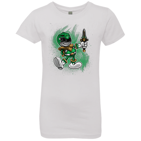 T-Shirts White / YXS Green Ranger Artwork Girls Premium T-Shirt