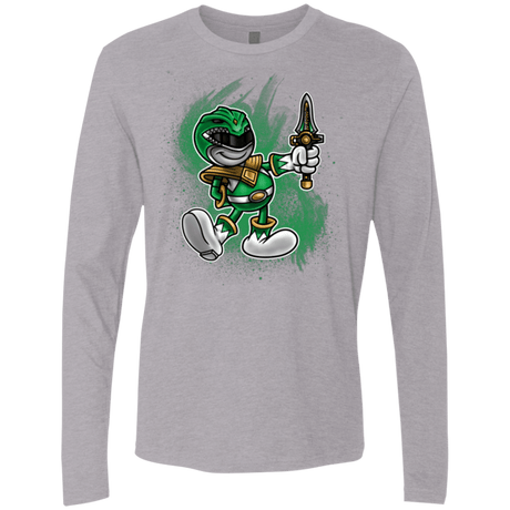 T-Shirts Heather Grey / Small Green Ranger Artwork Men's Premium Long Sleeve