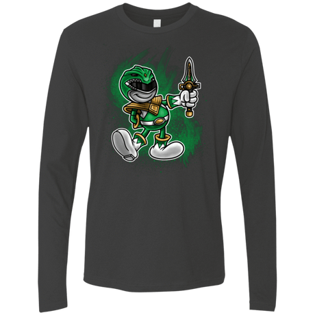 T-Shirts Heavy Metal / Small Green Ranger Artwork Men's Premium Long Sleeve