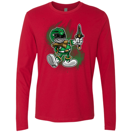 T-Shirts Red / Small Green Ranger Artwork Men's Premium Long Sleeve