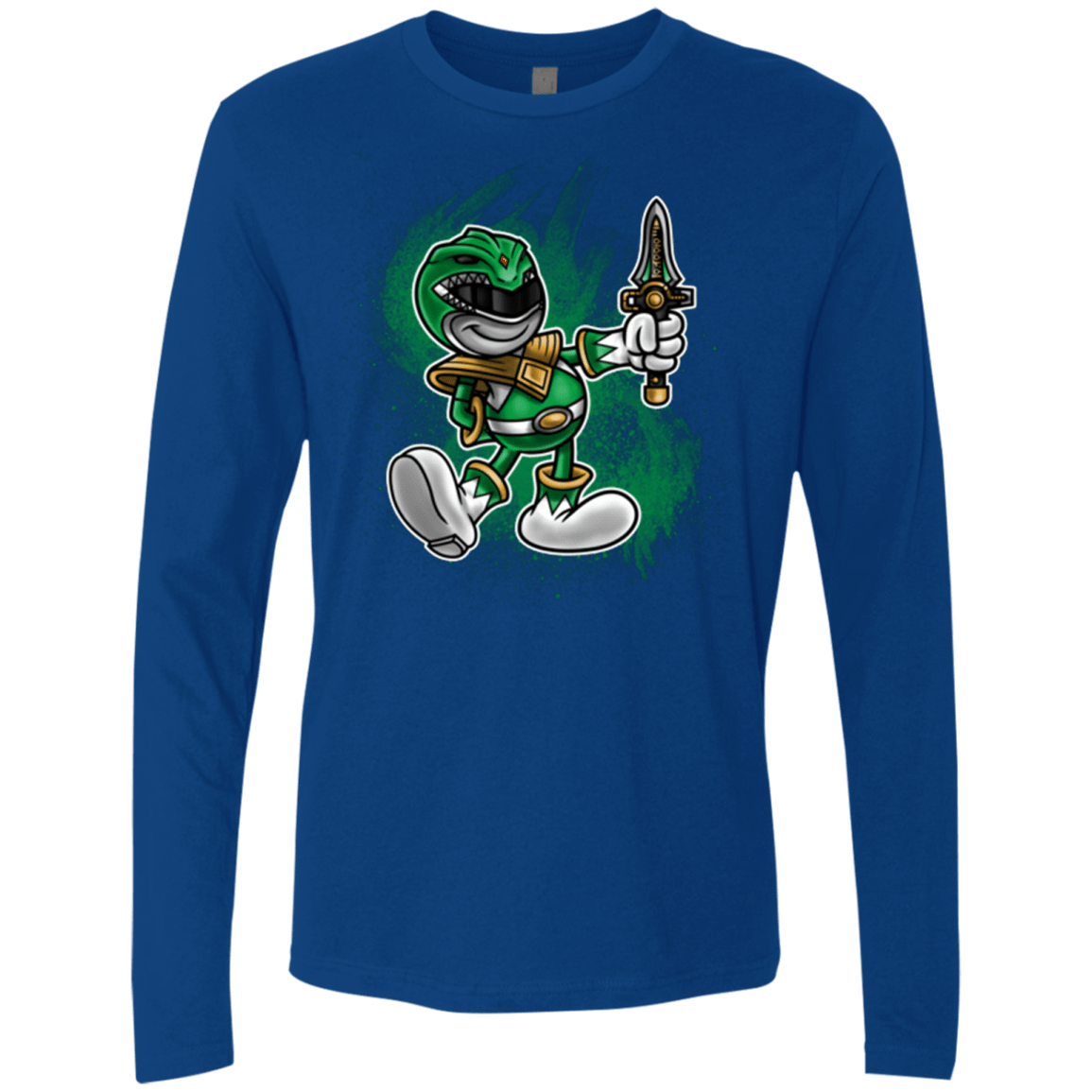 T-Shirts Royal / Small Green Ranger Artwork Men's Premium Long Sleeve