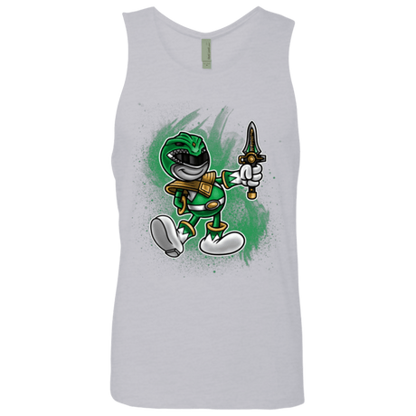 T-Shirts Heather Grey / Small Green Ranger Artwork Men's Premium Tank Top