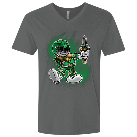 T-Shirts Heavy Metal / X-Small Green Ranger Artwork Men's Premium V-Neck