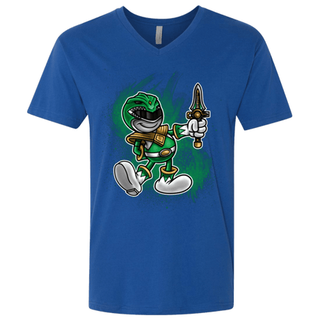 T-Shirts Royal / X-Small Green Ranger Artwork Men's Premium V-Neck