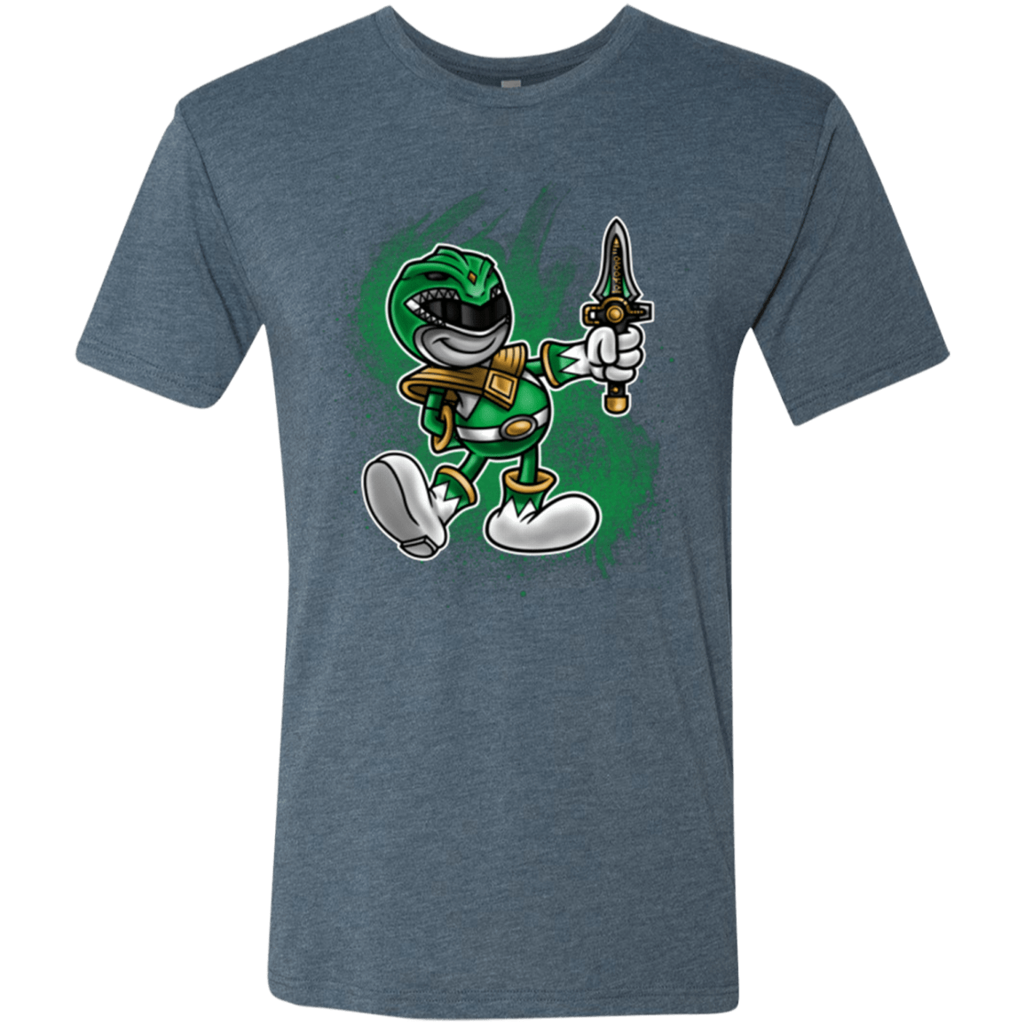 T-Shirts Indigo / Small Green Ranger Artwork Men's Triblend T-Shirt