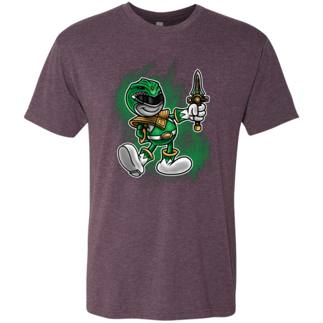 T-Shirts Vintage Purple / Small Green Ranger Artwork Men's Triblend T-Shirt