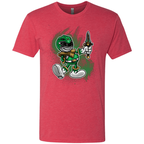 T-Shirts Vintage Red / Small Green Ranger Artwork Men's Triblend T-Shirt