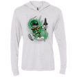 T-Shirts Heather White / X-Small Green Ranger Artwork Triblend Long Sleeve Hoodie Tee