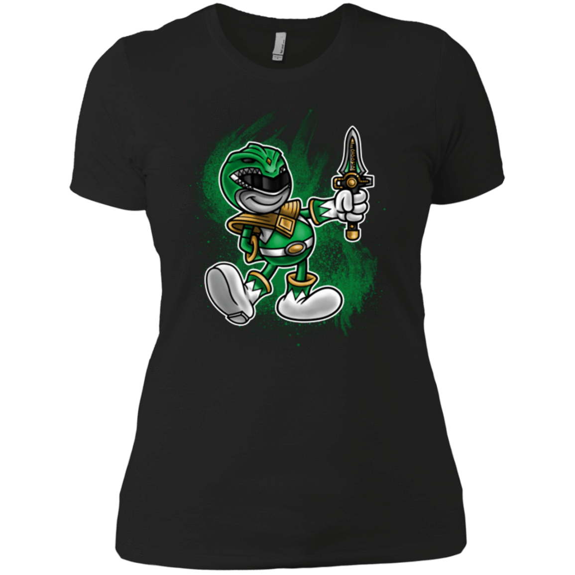 T-Shirts Black / X-Small Green Ranger Artwork Women's Premium T-Shirt