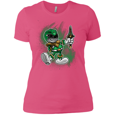 T-Shirts Hot Pink / X-Small Green Ranger Artwork Women's Premium T-Shirt