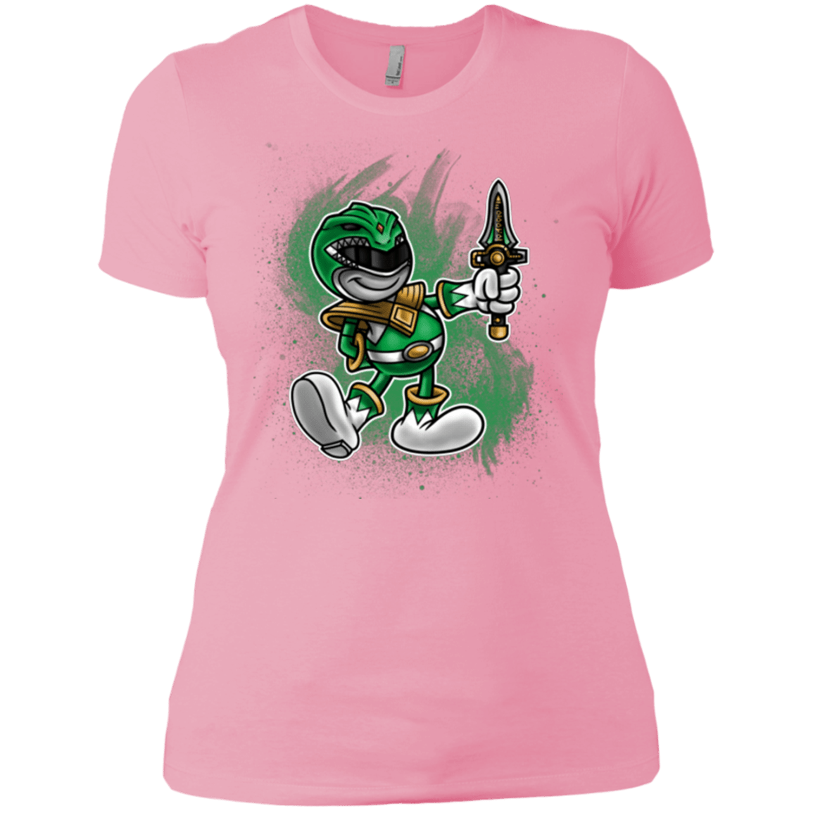 T-Shirts Light Pink / X-Small Green Ranger Artwork Women's Premium T-Shirt