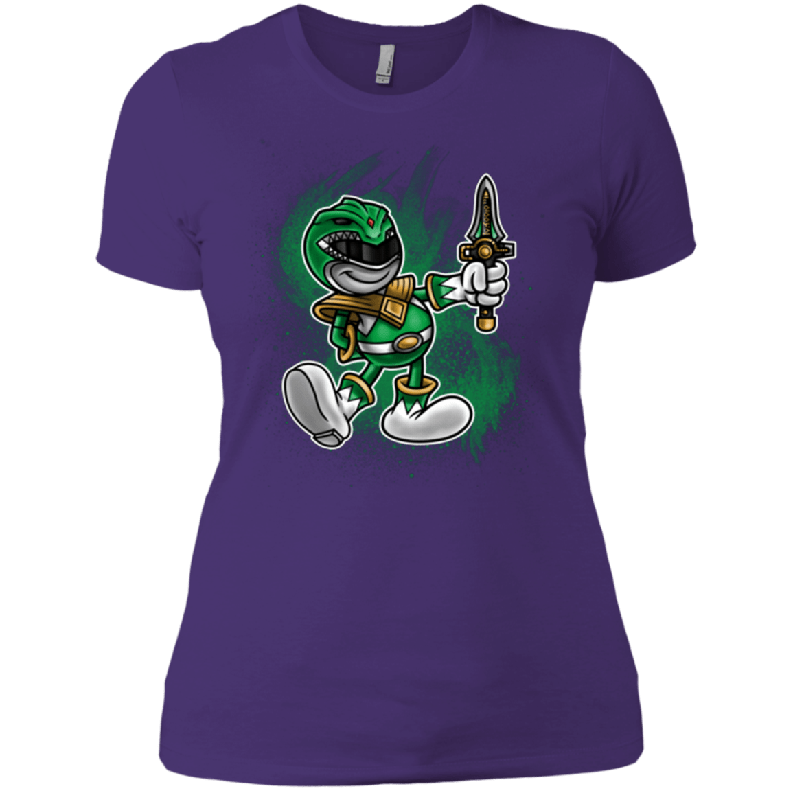 T-Shirts Purple / X-Small Green Ranger Artwork Women's Premium T-Shirt