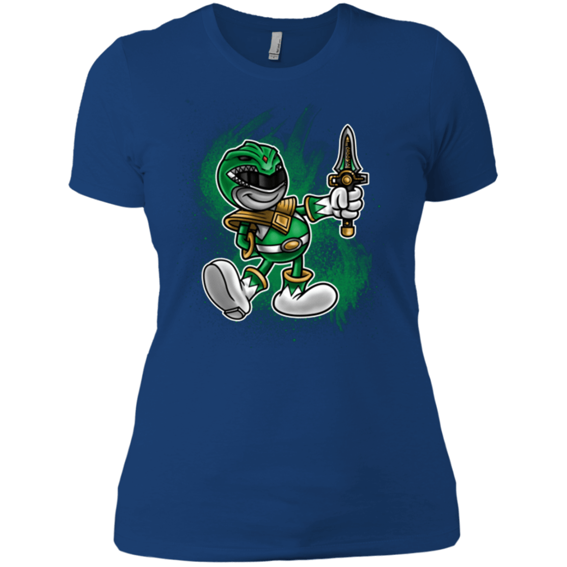 T-Shirts Royal / X-Small Green Ranger Artwork Women's Premium T-Shirt