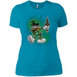 T-Shirts Turquoise / X-Small Green Ranger Artwork Women's Premium T-Shirt