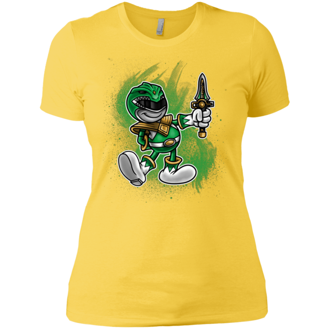 T-Shirts Vibrant Yellow / X-Small Green Ranger Artwork Women's Premium T-Shirt