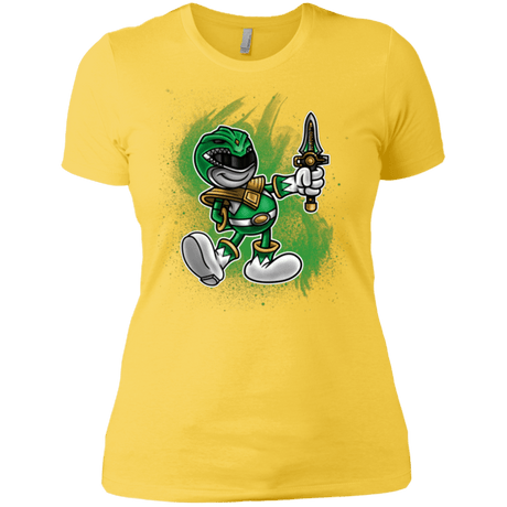 T-Shirts Vibrant Yellow / X-Small Green Ranger Artwork Women's Premium T-Shirt