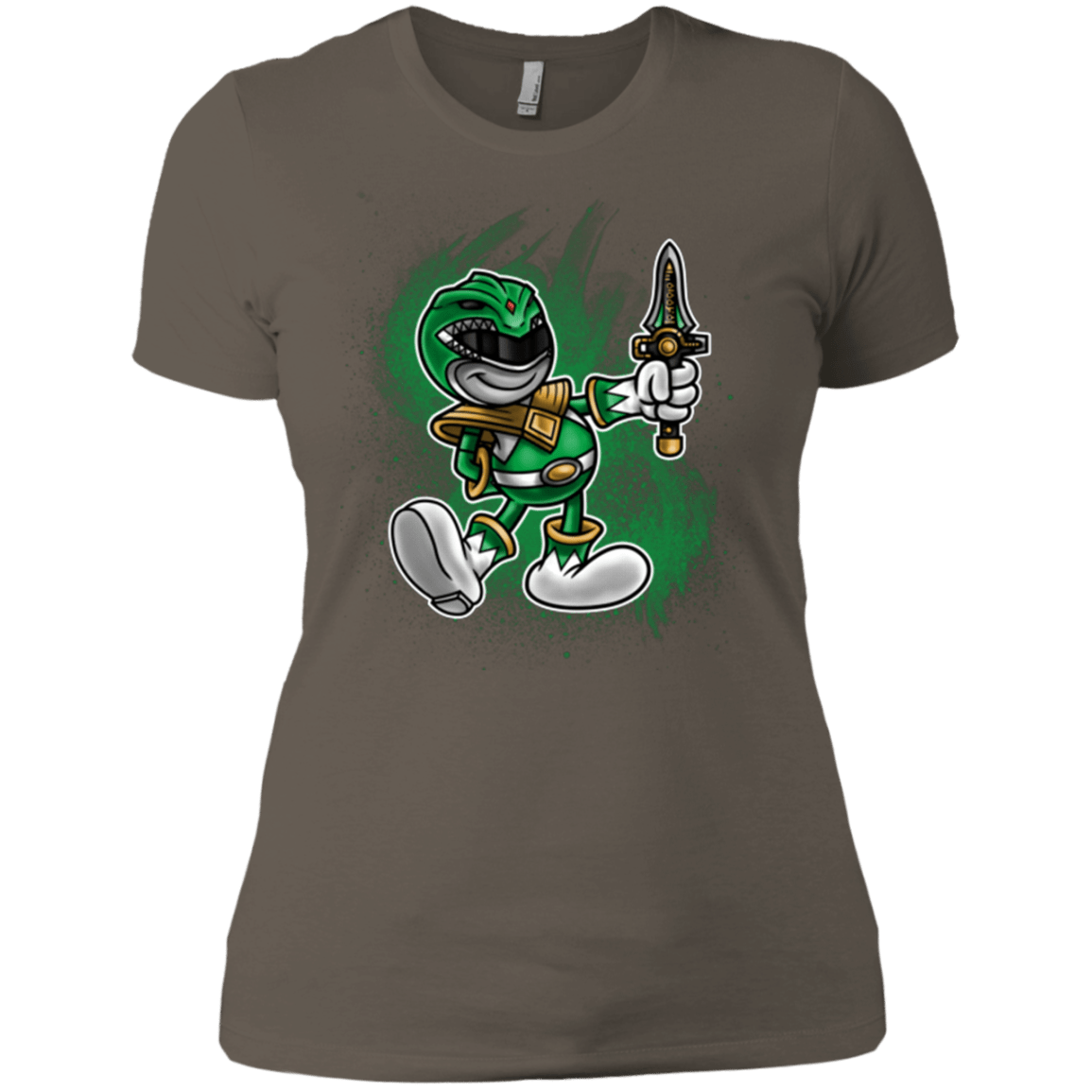 T-Shirts Warm Grey / X-Small Green Ranger Artwork Women's Premium T-Shirt