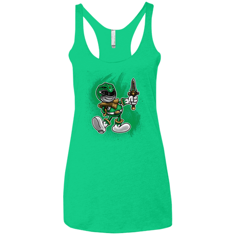 T-Shirts Envy / X-Small Green Ranger Artwork Women's Triblend Racerback Tank