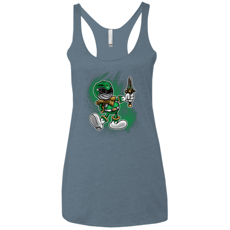 T-Shirts Indigo / X-Small Green Ranger Artwork Women's Triblend Racerback Tank