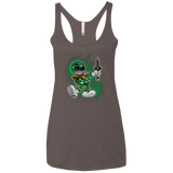 T-Shirts Macchiato / X-Small Green Ranger Artwork Women's Triblend Racerback Tank