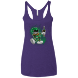 T-Shirts Purple / X-Small Green Ranger Artwork Women's Triblend Racerback Tank
