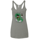 T-Shirts Venetian Grey / X-Small Green Ranger Artwork Women's Triblend Racerback Tank