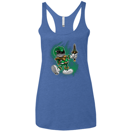 T-Shirts Vintage Royal / X-Small Green Ranger Artwork Women's Triblend Racerback Tank