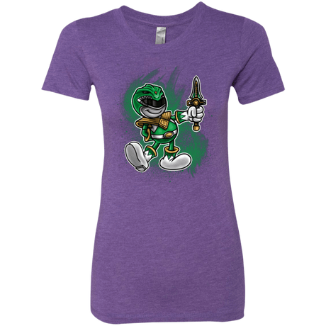 T-Shirts Purple Rush / Small Green Ranger Artwork Women's Triblend T-Shirt
