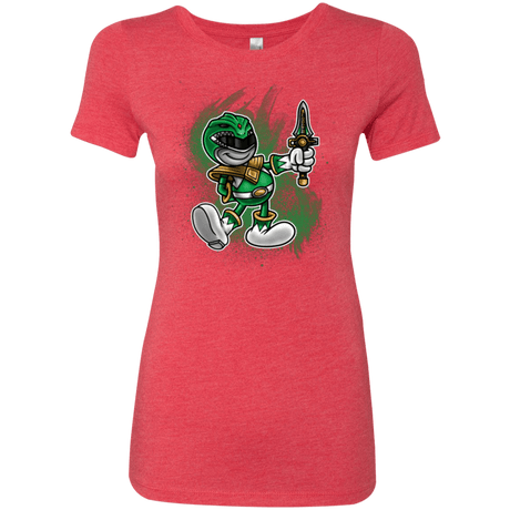T-Shirts Vintage Red / Small Green Ranger Artwork Women's Triblend T-Shirt