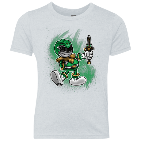 T-Shirts Heather White / YXS Green Ranger Artwork Youth Triblend T-Shirt
