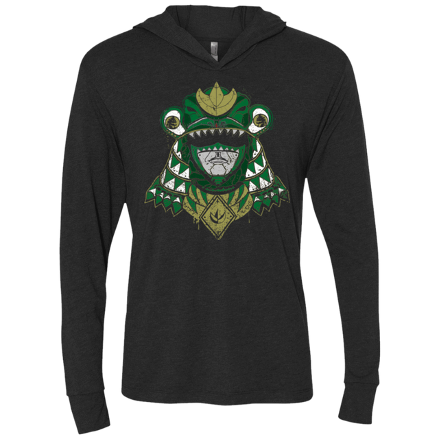 T-Shirts Vintage Black / X-Small Green Shogun Ranger Triblend Long Sleeve Hoodie Tee
