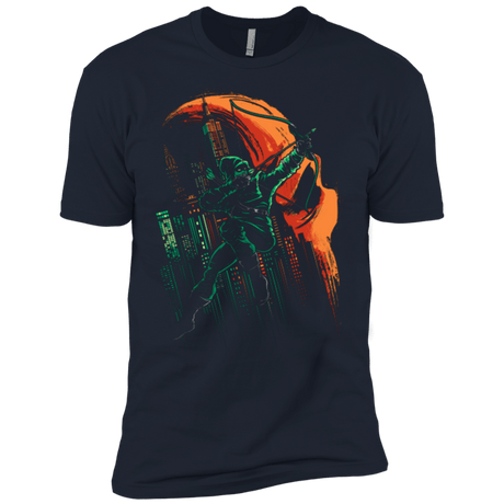 T-Shirts Midnight Navy / YXS Green Vigilance Boys Premium T-Shirt