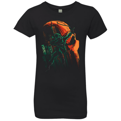 T-Shirts Black / YXS Green Vigilance Girls Premium T-Shirt