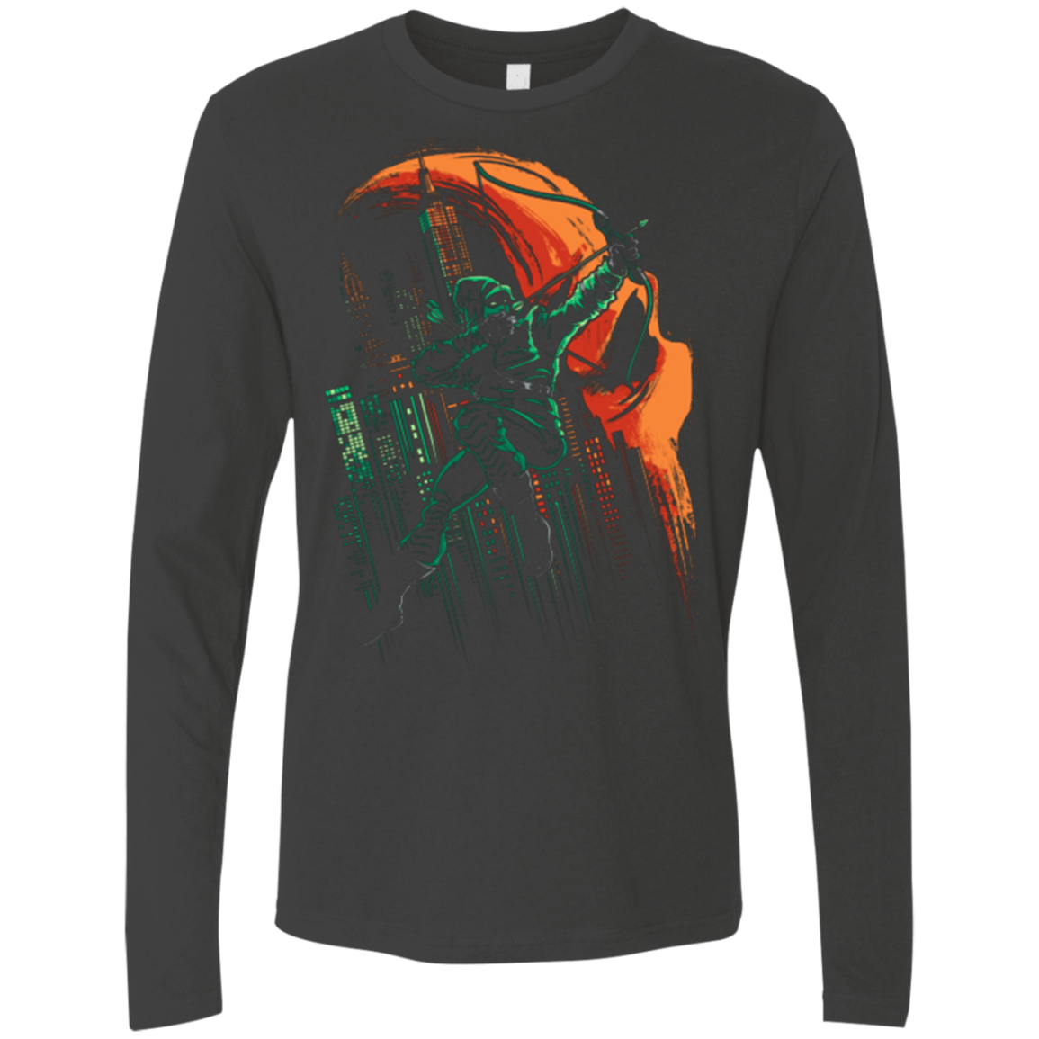 T-Shirts Heavy Metal / Small Green Vigilance Men's Premium Long Sleeve