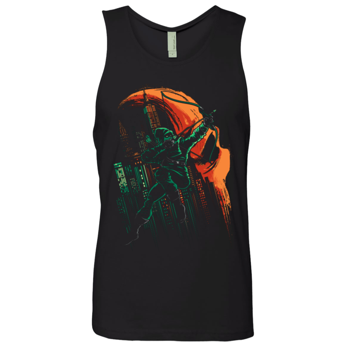 T-Shirts Black / Small Green Vigilance Men's Premium Tank Top