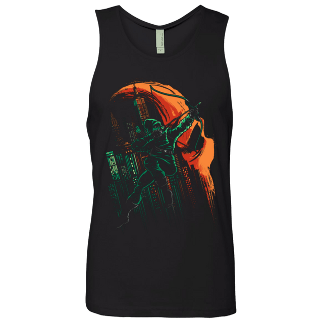 T-Shirts Black / Small Green Vigilance Men's Premium Tank Top