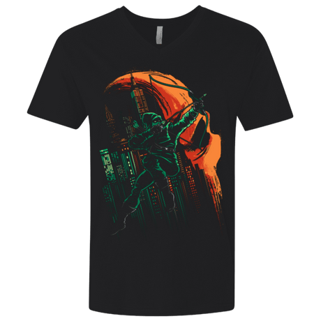 T-Shirts Black / X-Small Green Vigilance Men's Premium V-Neck