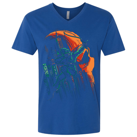 T-Shirts Royal / X-Small Green Vigilance Men's Premium V-Neck