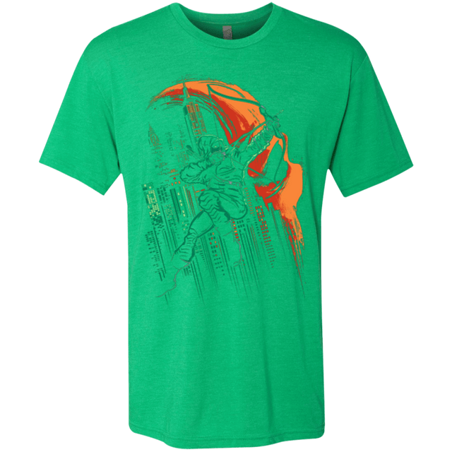 T-Shirts Envy / Small Green Vigilance Men's Triblend T-Shirt