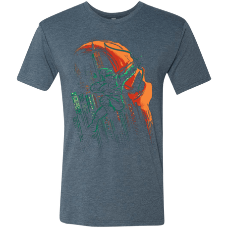 T-Shirts Indigo / Small Green Vigilance Men's Triblend T-Shirt