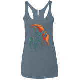 T-Shirts Indigo / X-Small Green Vigilance Women's Triblend Racerback Tank