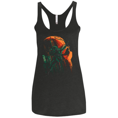 T-Shirts Vintage Black / X-Small Green Vigilance Women's Triblend Racerback Tank