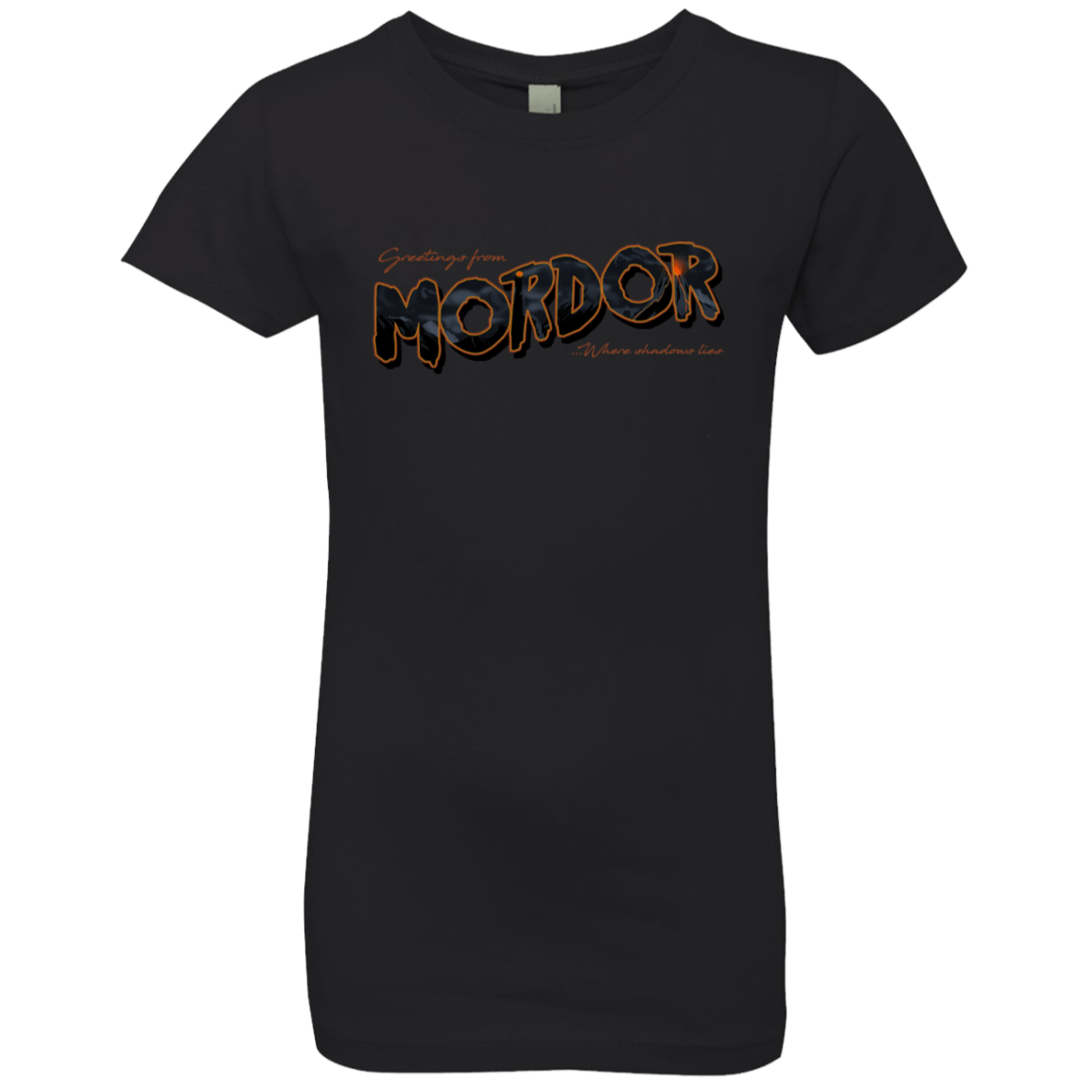 T-Shirts Black / YXS Greetings From Mordor Girls Premium T-Shirt