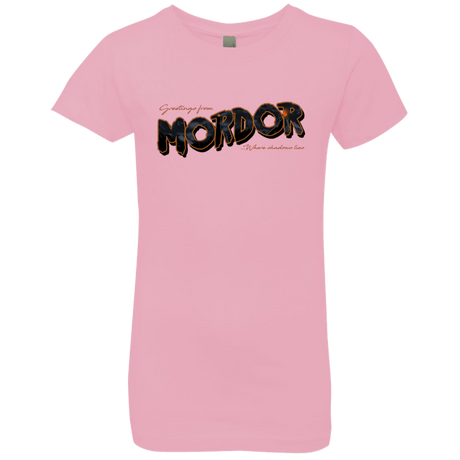 T-Shirts Light Pink / YXS Greetings From Mordor Girls Premium T-Shirt