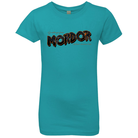 T-Shirts Tahiti Blue / YXS Greetings From Mordor Girls Premium T-Shirt