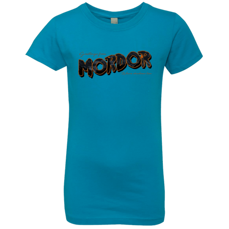 T-Shirts Turquoise / YXS Greetings From Mordor Girls Premium T-Shirt